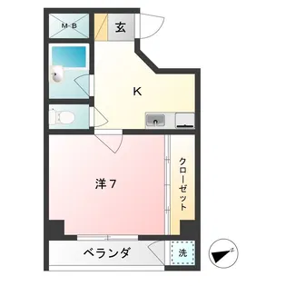 パークヒルI・M【2階】の間取り