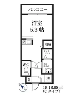 モダンパラッツォ山王Grow【1階】の間取り