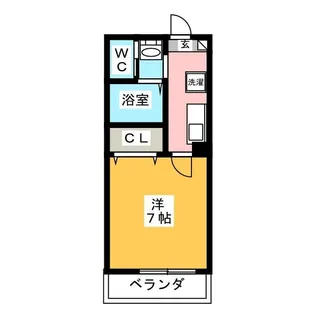 リブフラット小岩【1階】の間取り