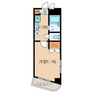 シンフォニー森ヶ崎【3階】の間取り