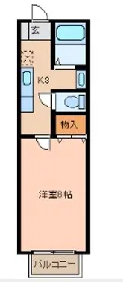 アヴァンセ富沢南六番館【1階】の間取り