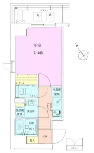 恵比寿レジデンス壱番館【5階】の間取り