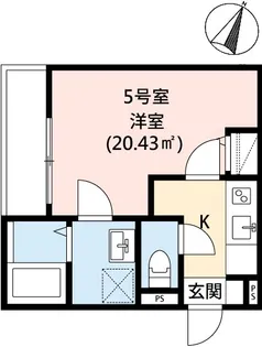 Crecia竹ケ花【2階】の間取り