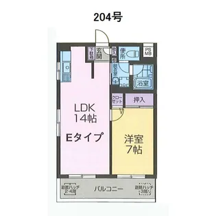 カーサ秋光【4階】の間取り