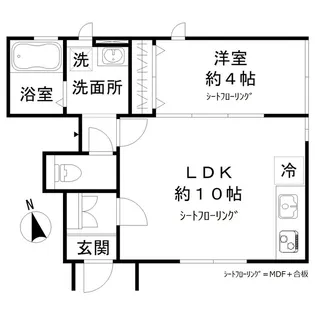 デザインメゾン等々力6丁目【1階】の間取り