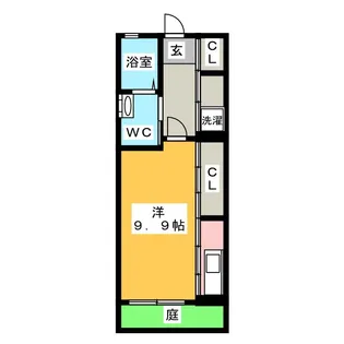 柳リオ【1階】の間取り