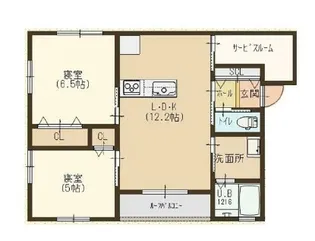 JB明磧RIVERAIN【1階】の間取り
