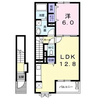 ワーズ・ワース I【2階】の間取り