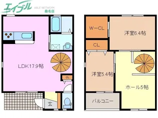 ルクール陽だまりA棟【1階】の間取り