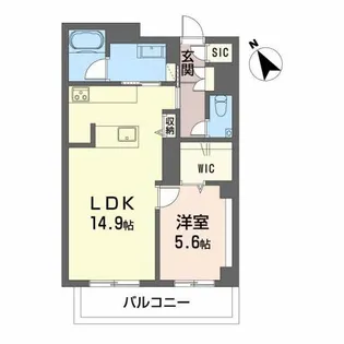 SIC Premias一番町【3階】の間取り