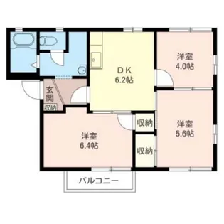 グリーンパーク 中川 A【2階】の間取り