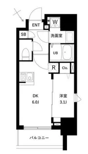 アーバンパーク住吉II【9階】の間取り