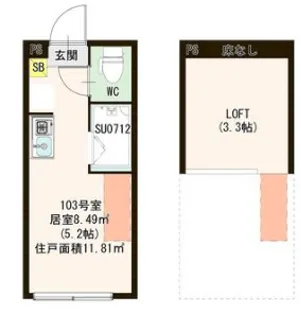 リオノルテ赤羽志茂【1階】の間取り