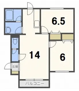 エクセルハイツC【3階】の間取り