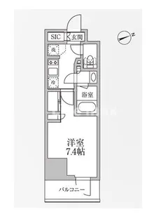 レジディア新御徒町II【9階】の間取り