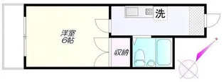 ゆうハウス【3階】の間取り