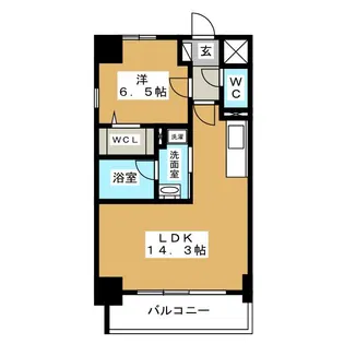 EAU RAVINE(オゥ ラヴィーヌ)【11階】の間取り
