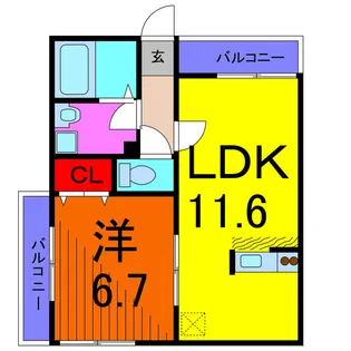 CARPE DIEM【2階】の間取り