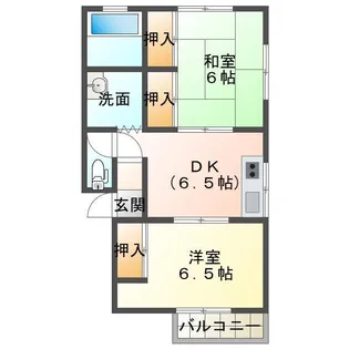 ビーハイブ A棟【1階】の間取り