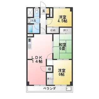 コーニッシュ西中島(旧 西中島第ニマンション)【5階】の間取り
