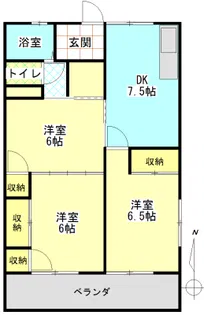 シャトー愛宕【4階】の間取り