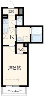 ラ・ルミエールII【1階】の間取り