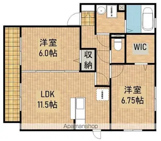 レセンテベルタ【2階】の間取り