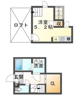熊本県熊本市南区近見2【アパート】の間取り