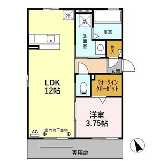 アンビシオン ベガ【1階】の間取り