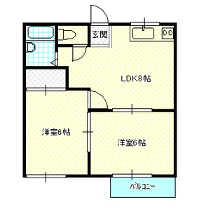 パールメゾン泉田【2階】の間取り