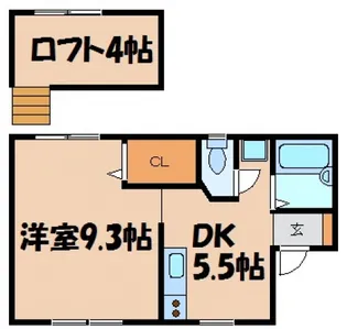 タウンハウスKB【1階】の間取り