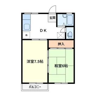 メゾンド・ビュー【2階】の間取り