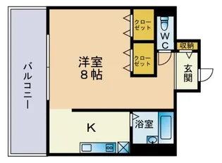 VIP薬院【8階】の間取り