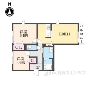 グランドゥールいずみ【2階】の間取り