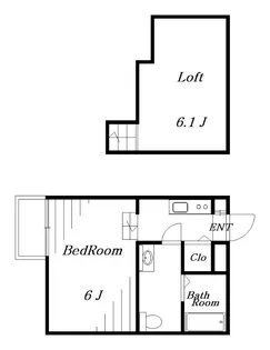 Primo検見川【2階】の間取り