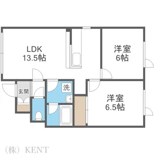アップルコート西町II【1階】の間取り