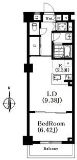 東京都渋谷区松濤1【マンション】の間取り