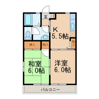コーポ英 C棟【1階】の間取り