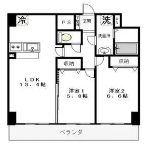 クラティオ【6階】の間取り