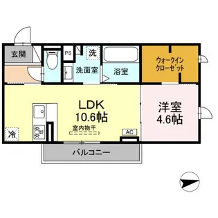 グラン・パレ・アン【1階】の間取り