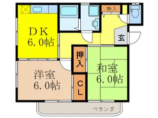 ハイツベルデ-ル【3階】の間取り