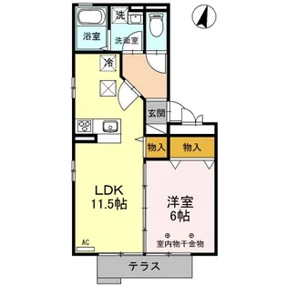 新潟県新潟市中央区姥ケ山5【アパート】の間取り