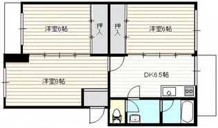 大塚西マンション【1階】の間取り
