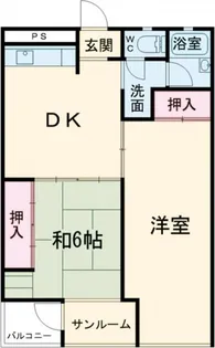 常磐第2ビル【4階】の間取り