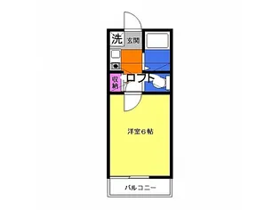 リバービュー【2階】の間取り