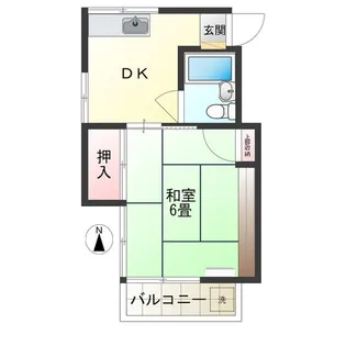 コーポひまわり【2階】の間取り