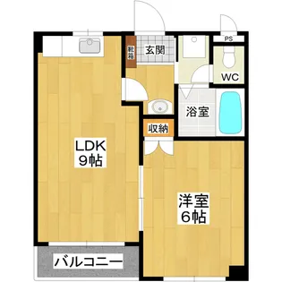 シャトーアスナロ【1階】の間取り