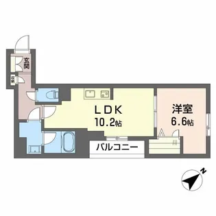 シャーメゾンさかえ町【2階】の間取り