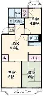 エントピア勝田台【1階】の間取り