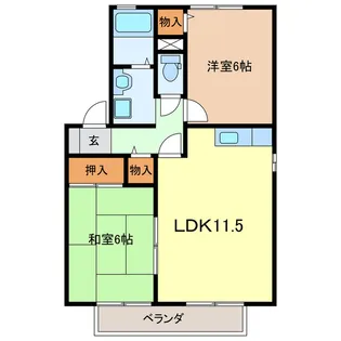 グランシャリオ【2階】の間取り